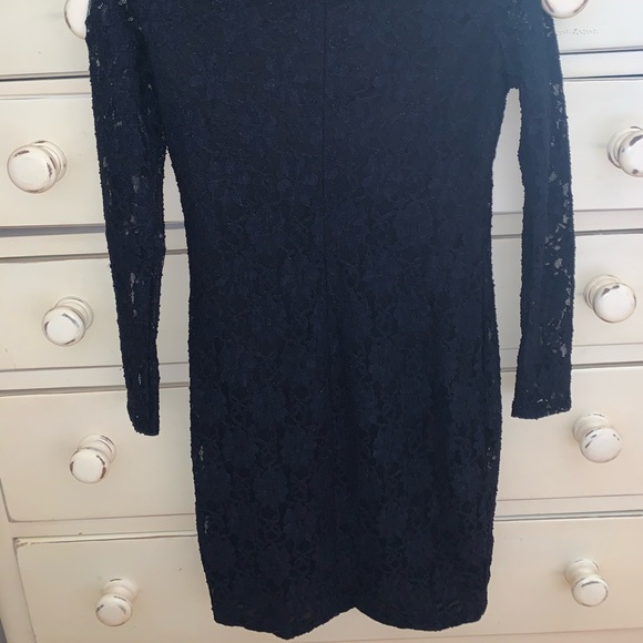 Zara Navy Lace Dress - Picture 5 of 7